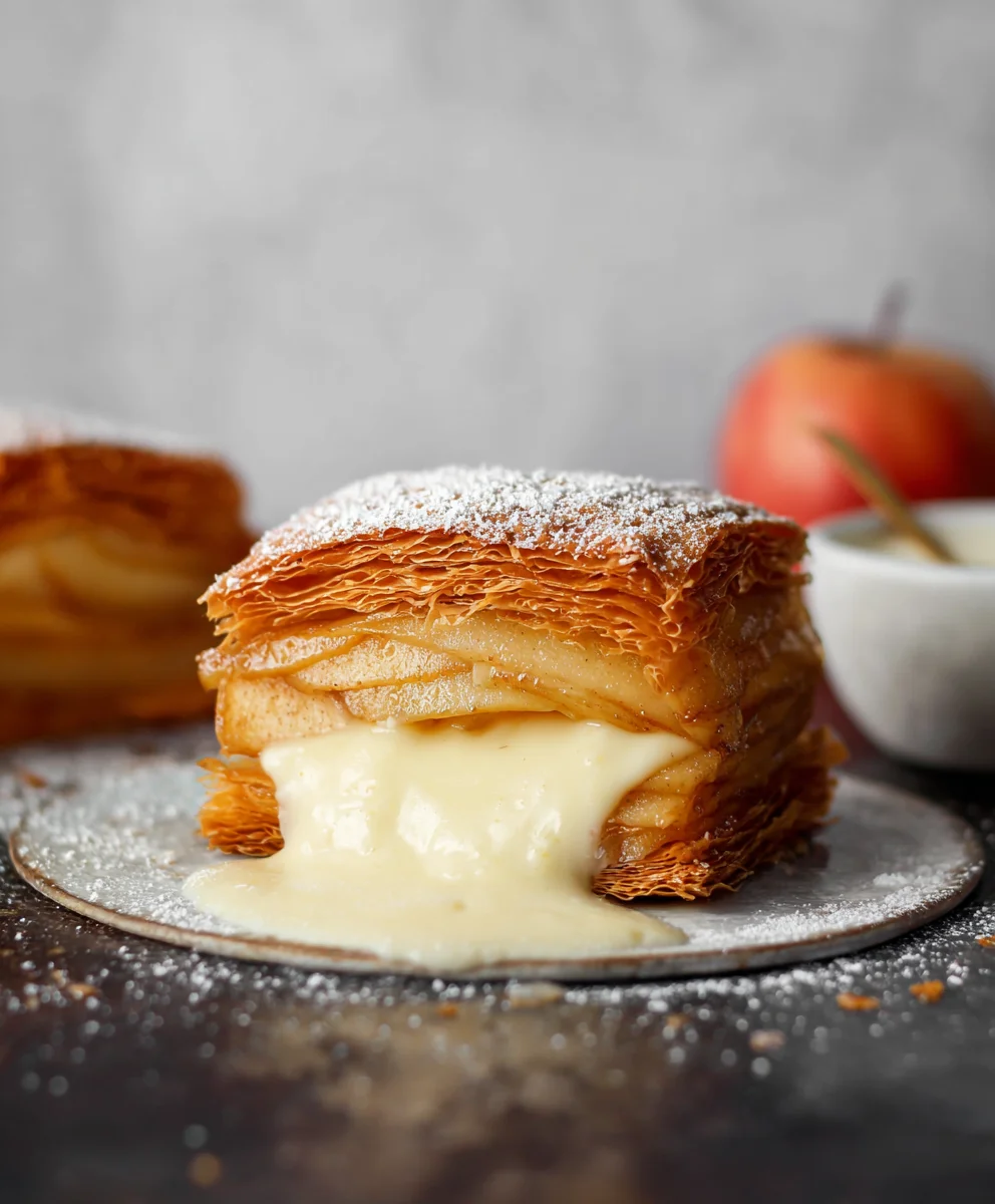 Gluten-Free Apple Mille Feuille Vanilla Custard Recipe
