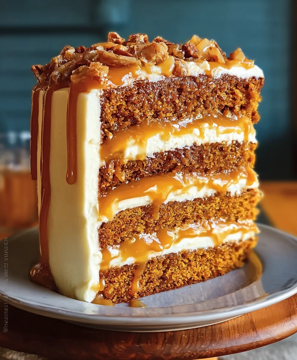 Easy Pumpkin Caramel Cake Recipe