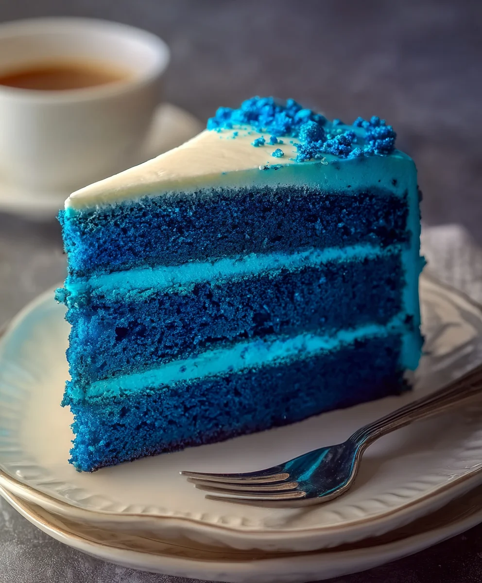 Decadent Blue Velvet Cake Recipe-Easy Bake
