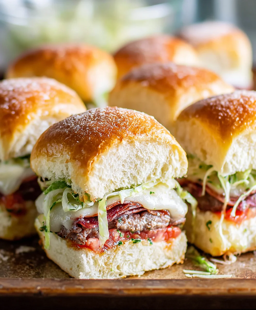 Easy Beef Grinder Sliders - Delicious Italian Flavor