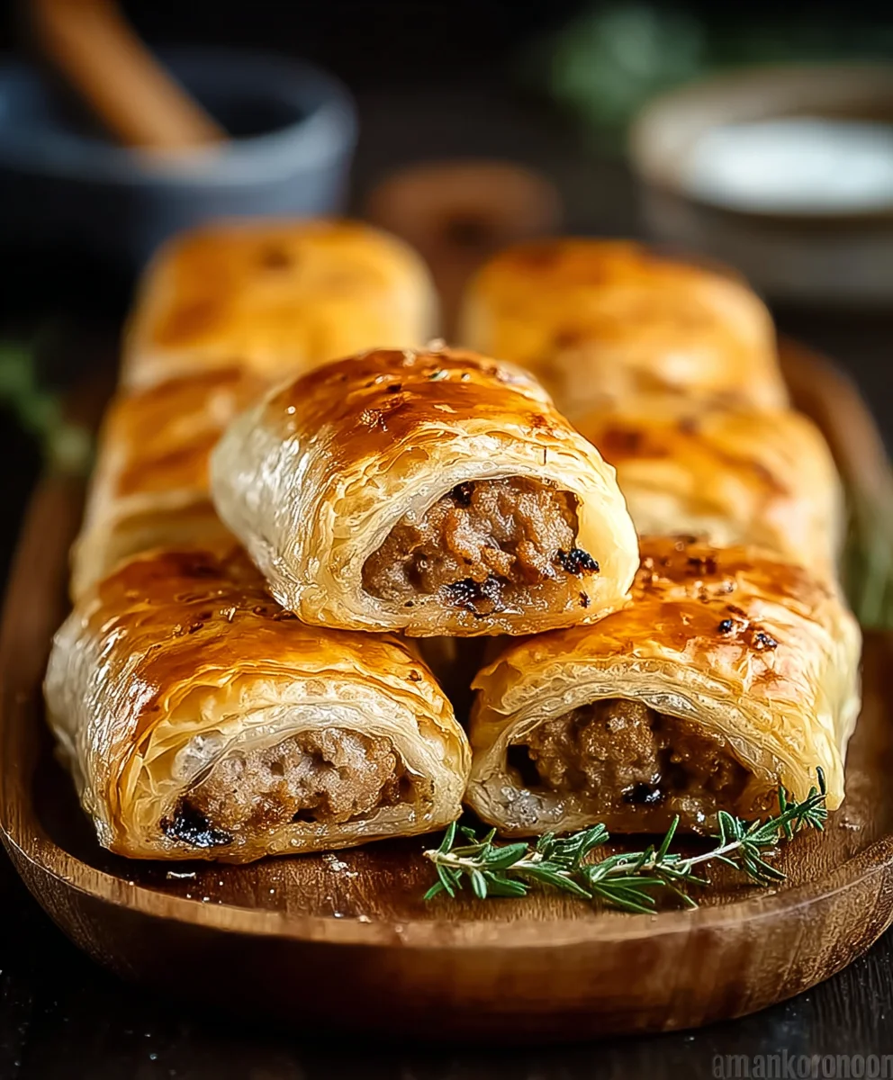 Best Beef Sausage Rolls-Easy Recipe