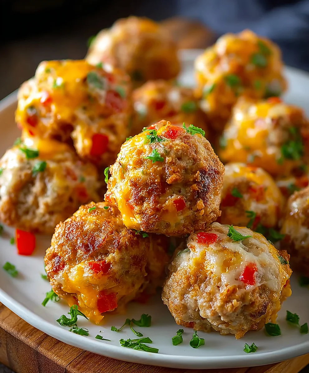 Beef Sausage Cheese Rotel Balls Appetizer Easy