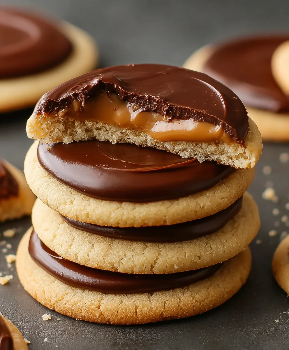 Chewy Twix Cookies