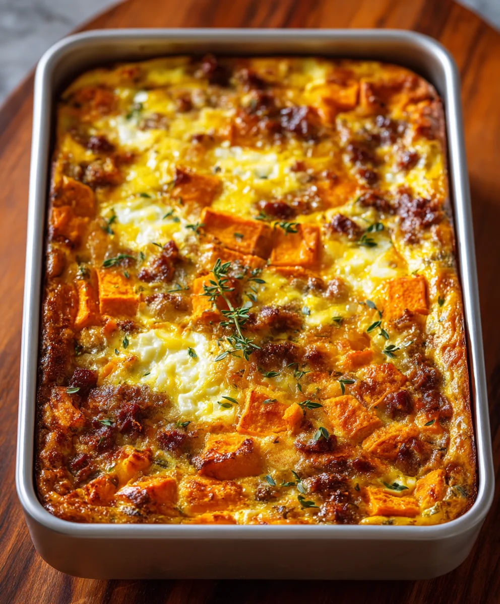 Easy Sweet Potato Egg Casserole Recipe-Healthy Brunch