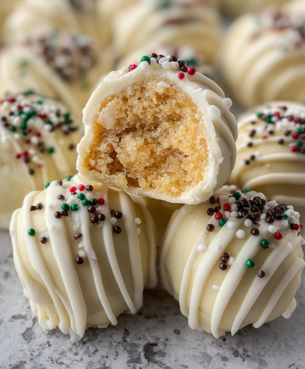 Sugar Cookie Truffles - Easy Festive No-Bake Treat