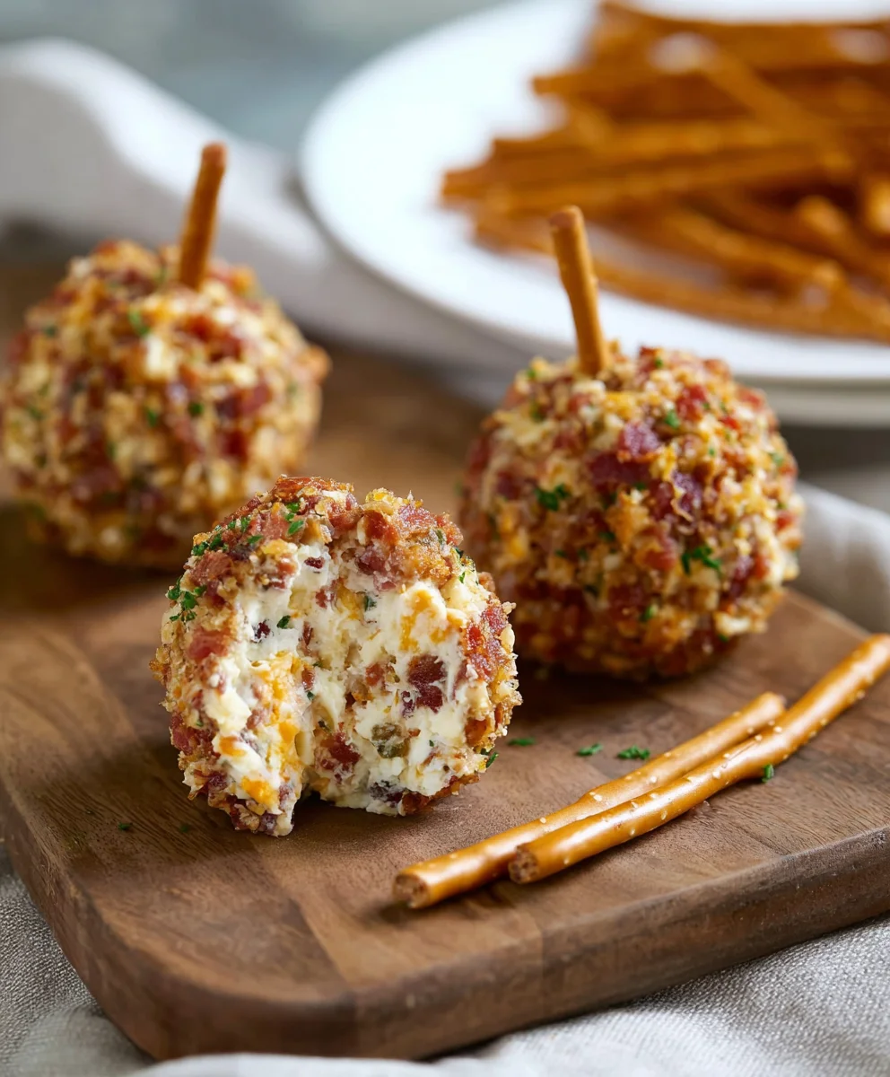 Mini Beef Bacon Ranch Cheese Ball Appetizer