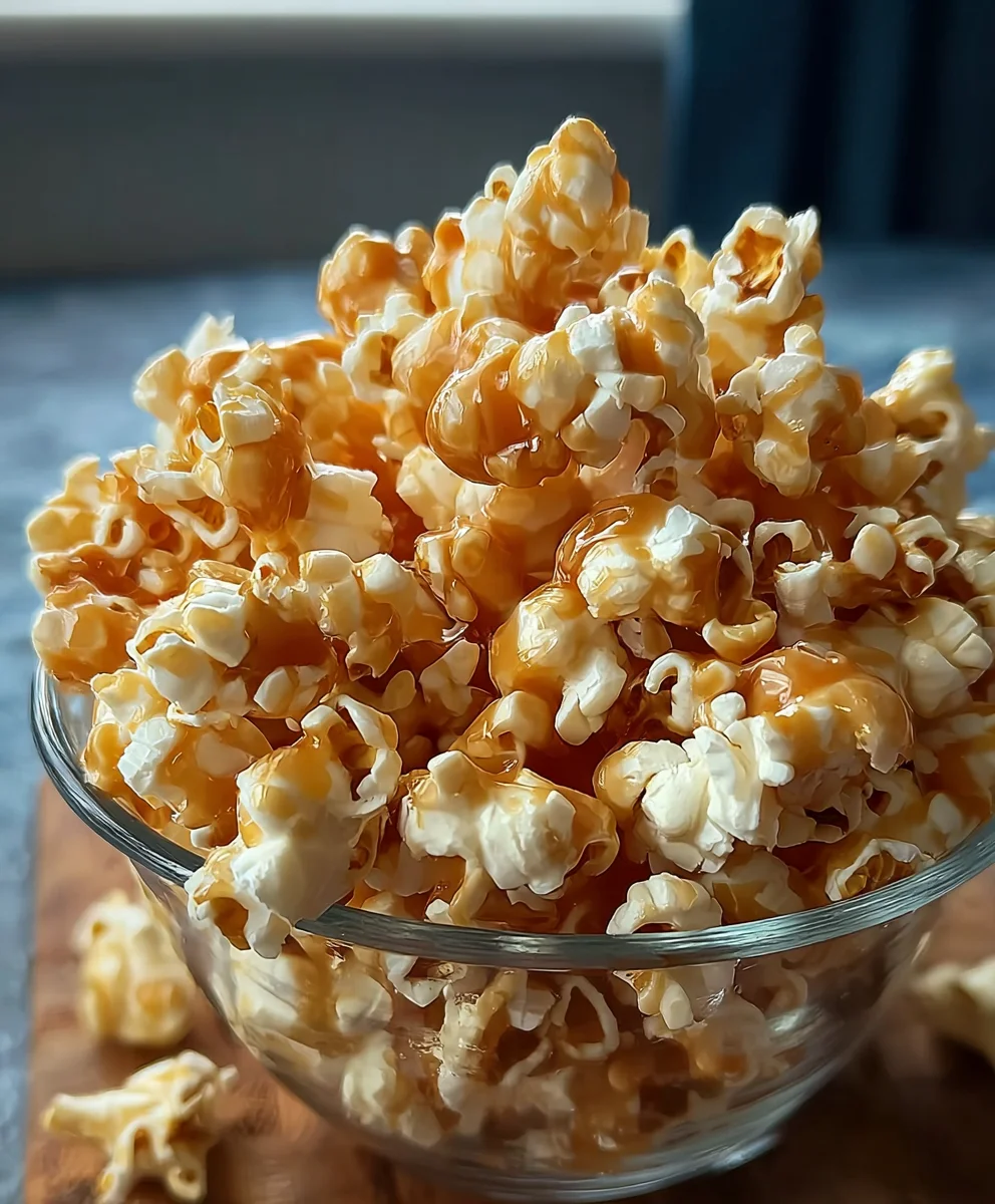Easy Caramel Popcorn Recipe-Perfect Sweet Treat