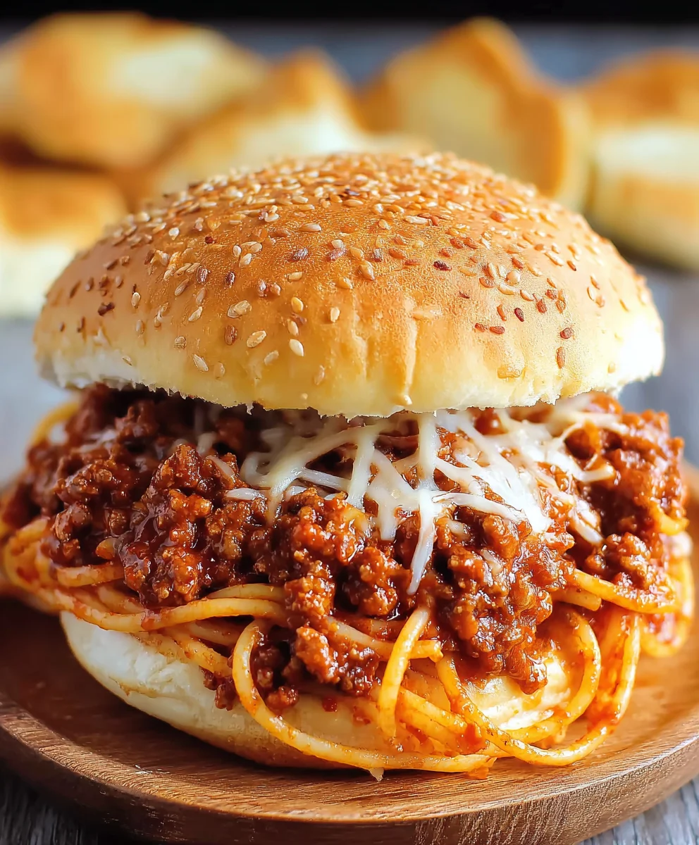 Cheesy Spaghetti Sloppy Joes Recipe- Easy Family Meal