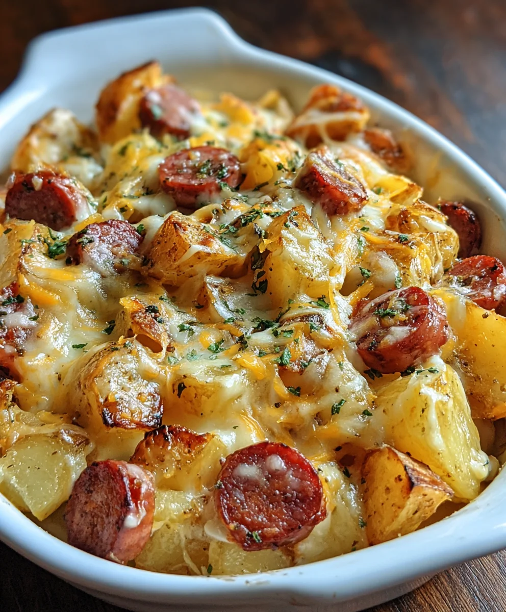 Cheesy Ranch Beef Sausage Potatoes - Easy Comfort Meal