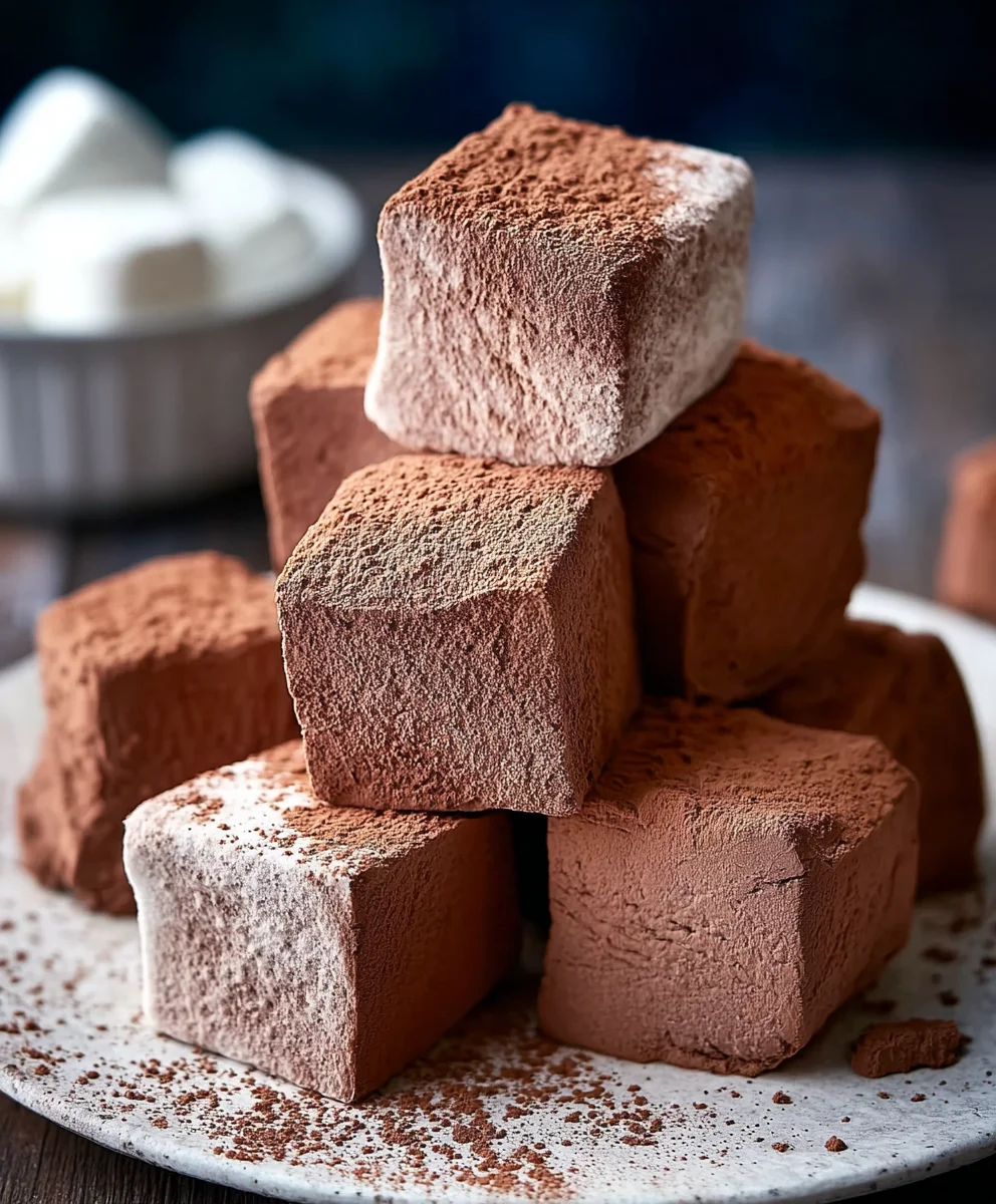 Delicious Homemade Chocolate Marshmallows