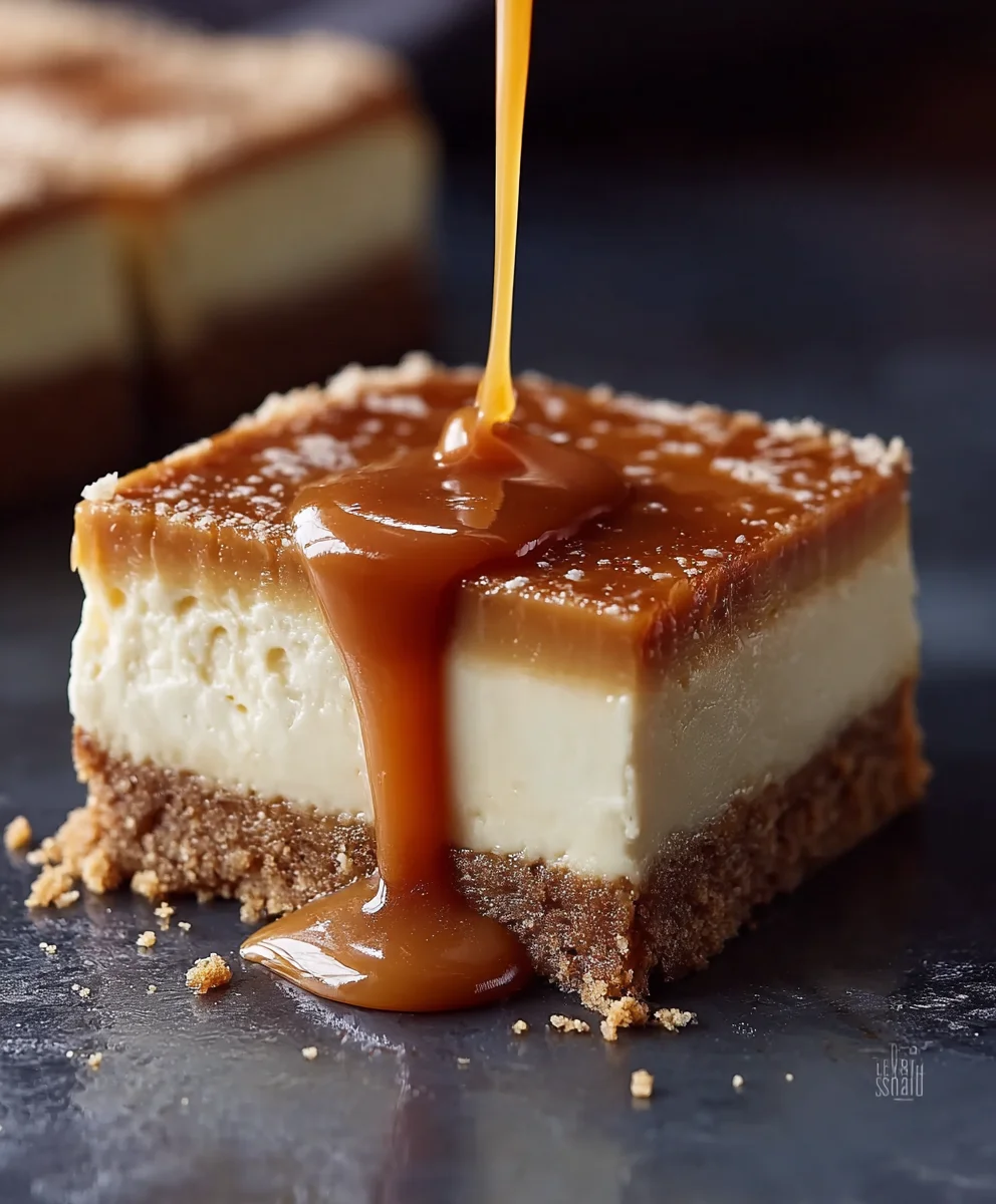 Easy Caramel Cheesecake Slice Recipe