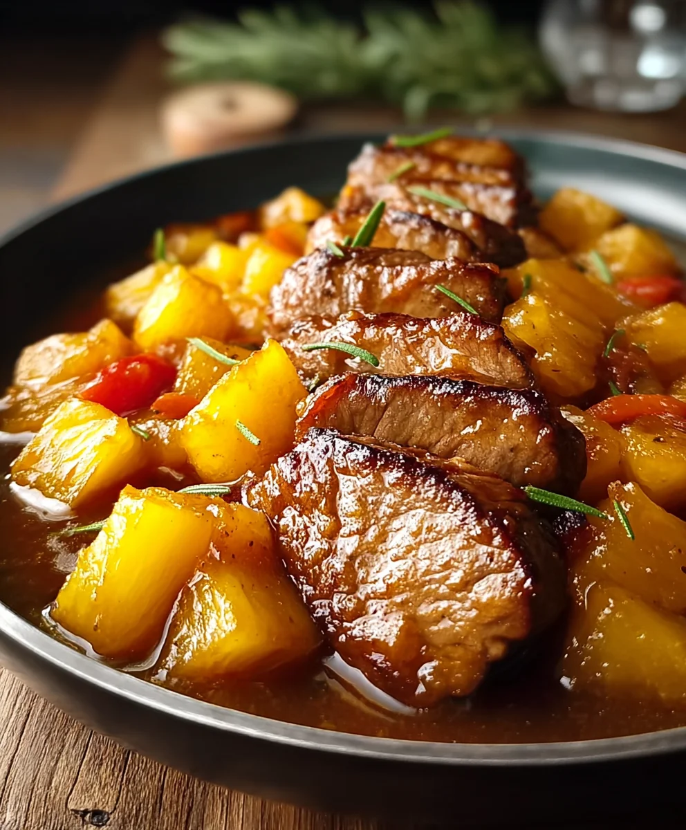 Sweet & Savory Pineapple Beef Stir Fry