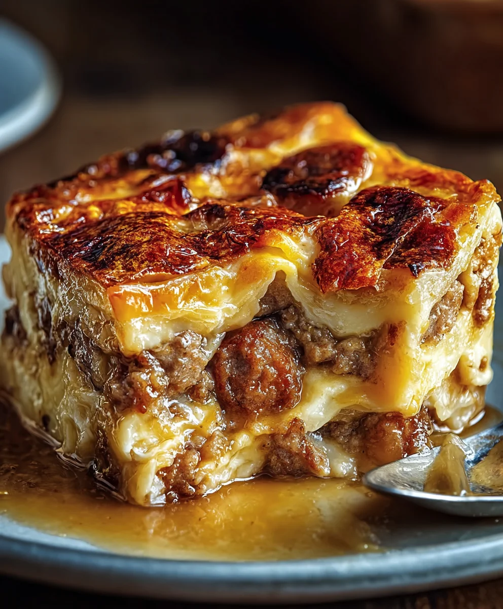 Easy Sausage Pancake Casserole Breakfast Bake