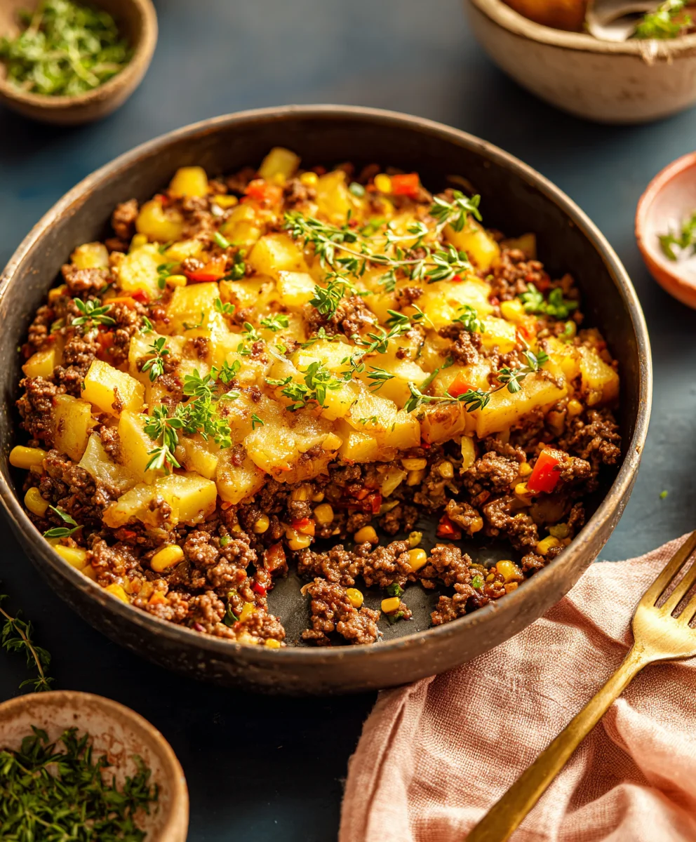 Easy Ground Beef and Potatoes Recipe