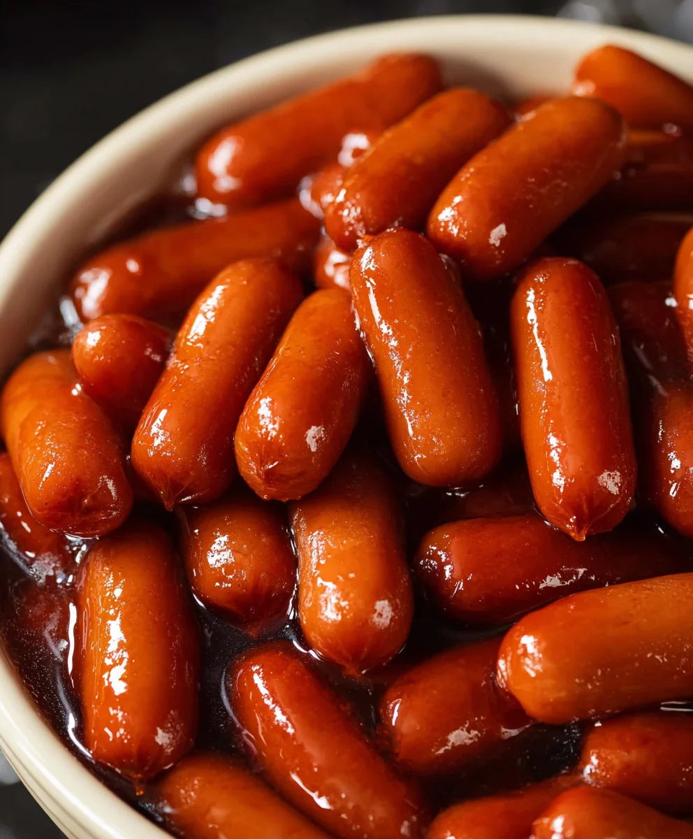 Easy Crockpot Beef Smokies Appetizer