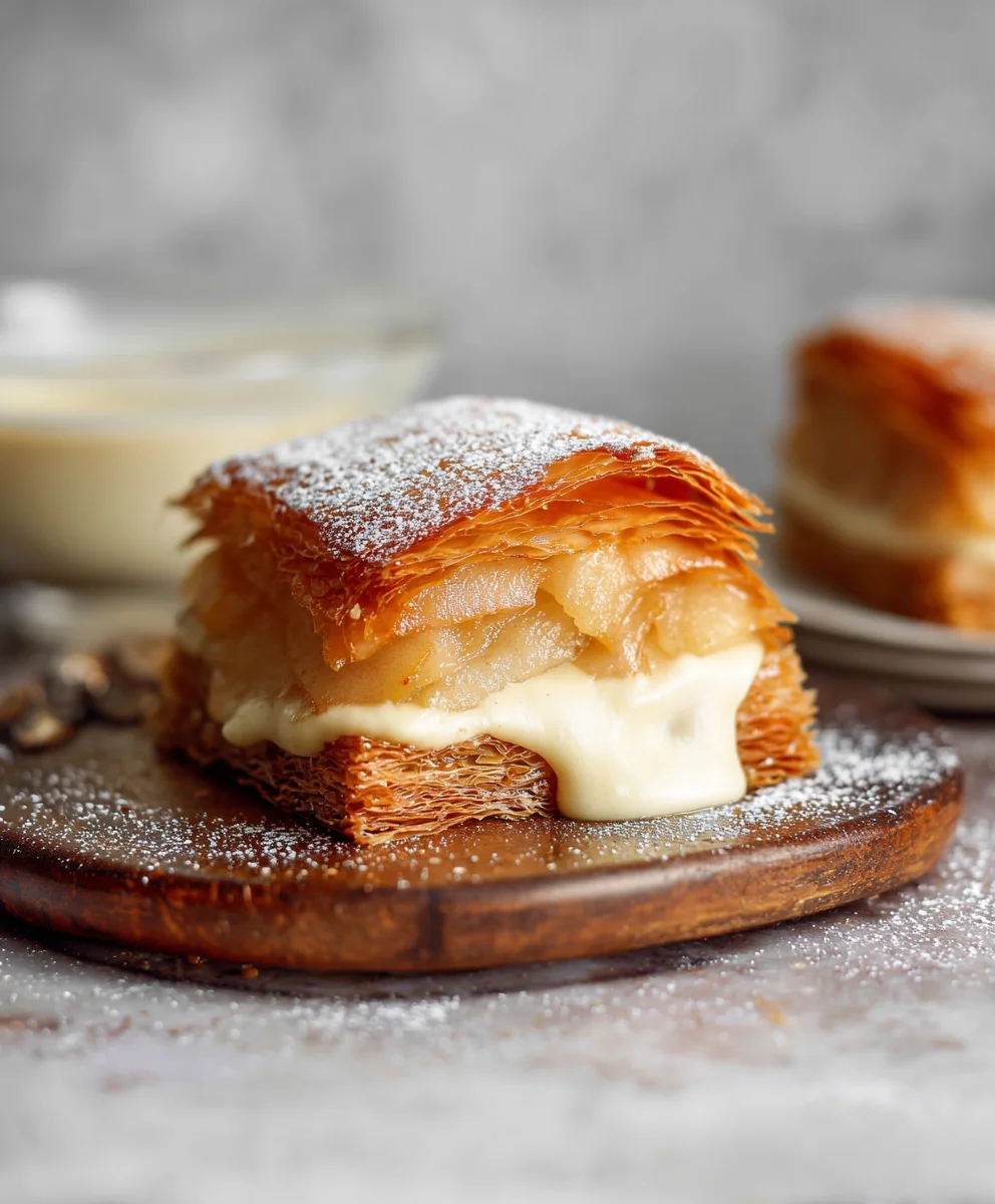 Gluten-Free Apple Mille Feuille Vanilla Custard Recipe