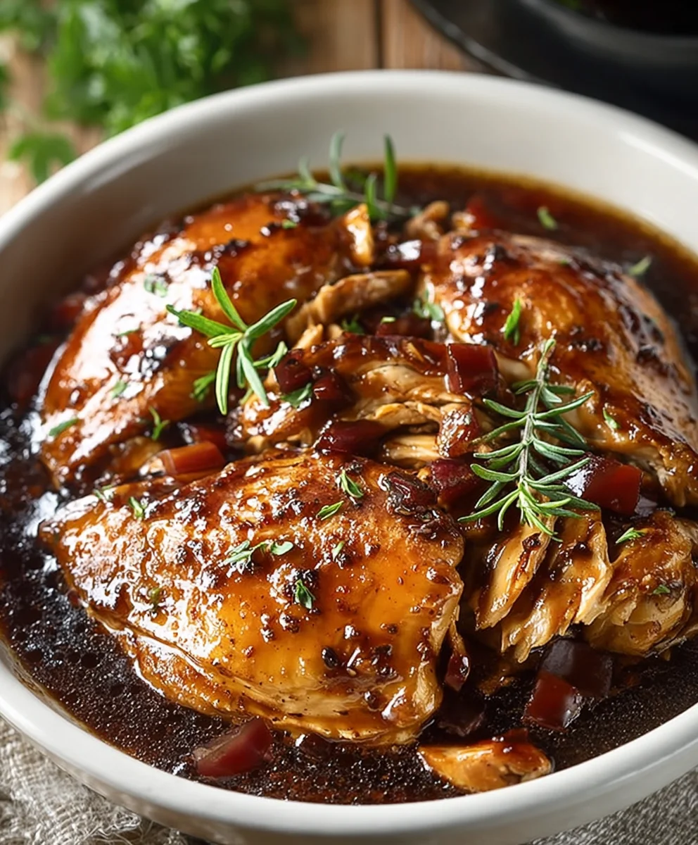 Slow Cooker Bourbon Chicken - Easy & Delicious