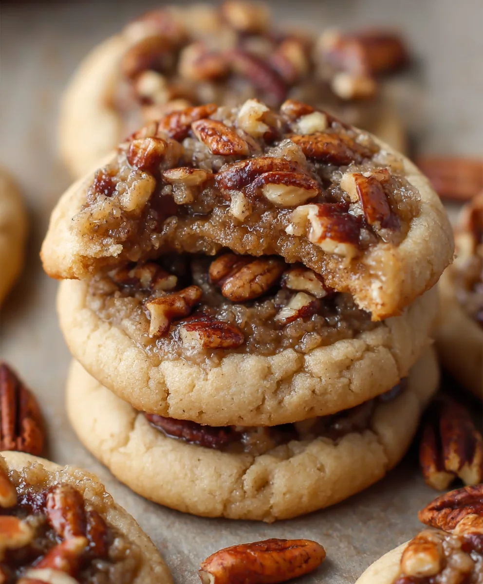 Pecan Pie Cookies - Easy Crumble Recipe