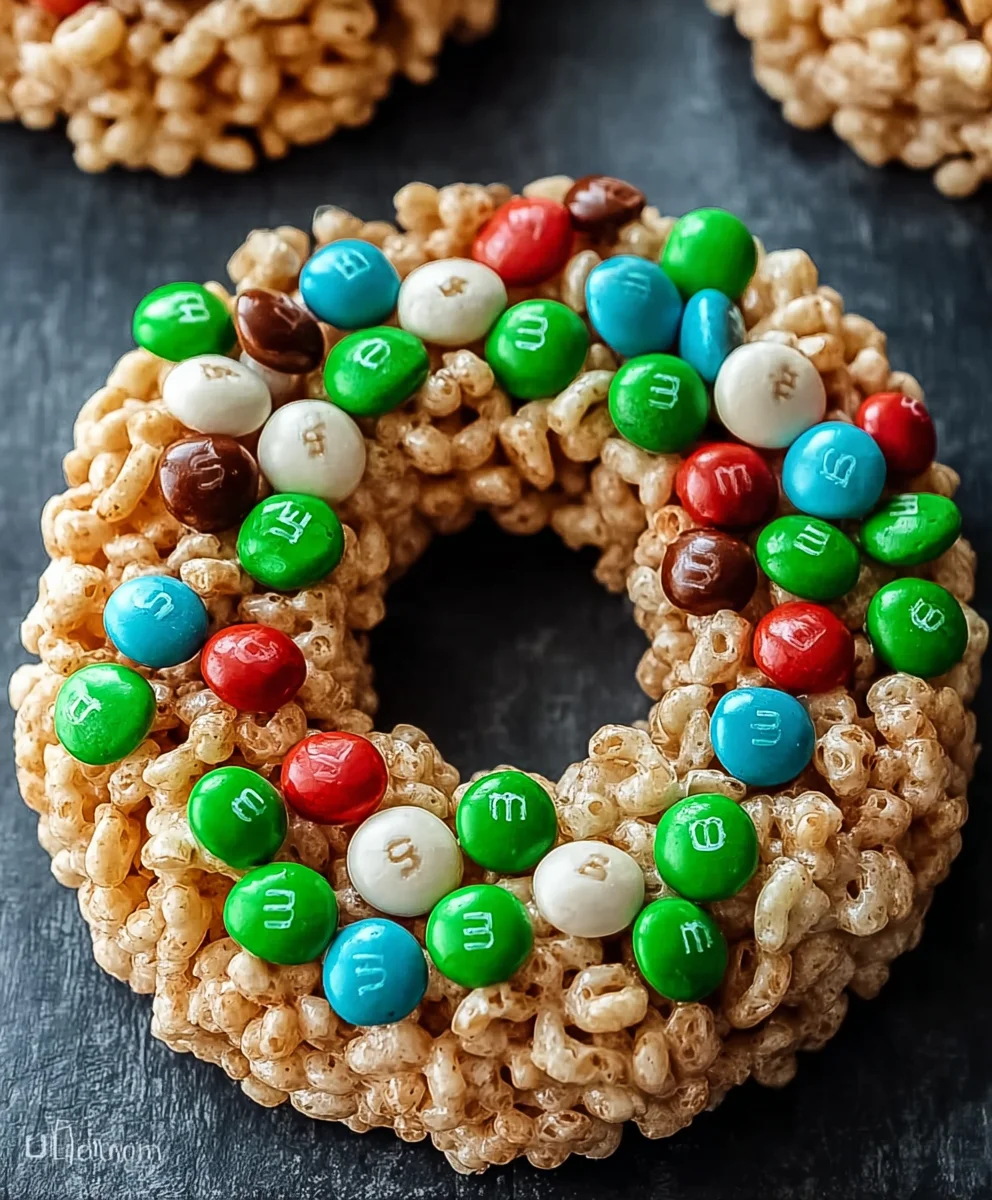 Easy Rice Krispie Wreath Holiday Treats