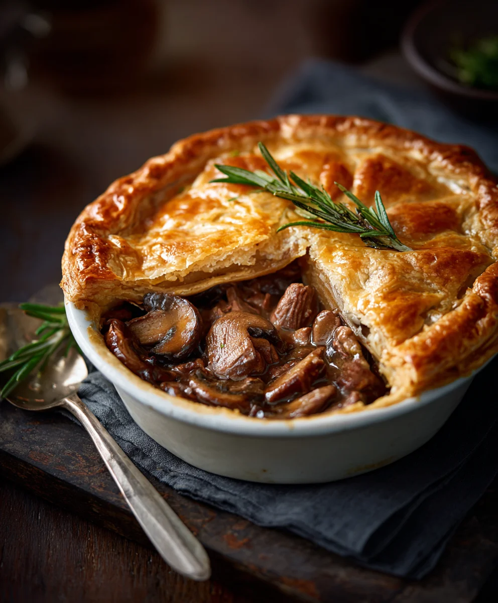 Hearty Beef & Mushroom Pie