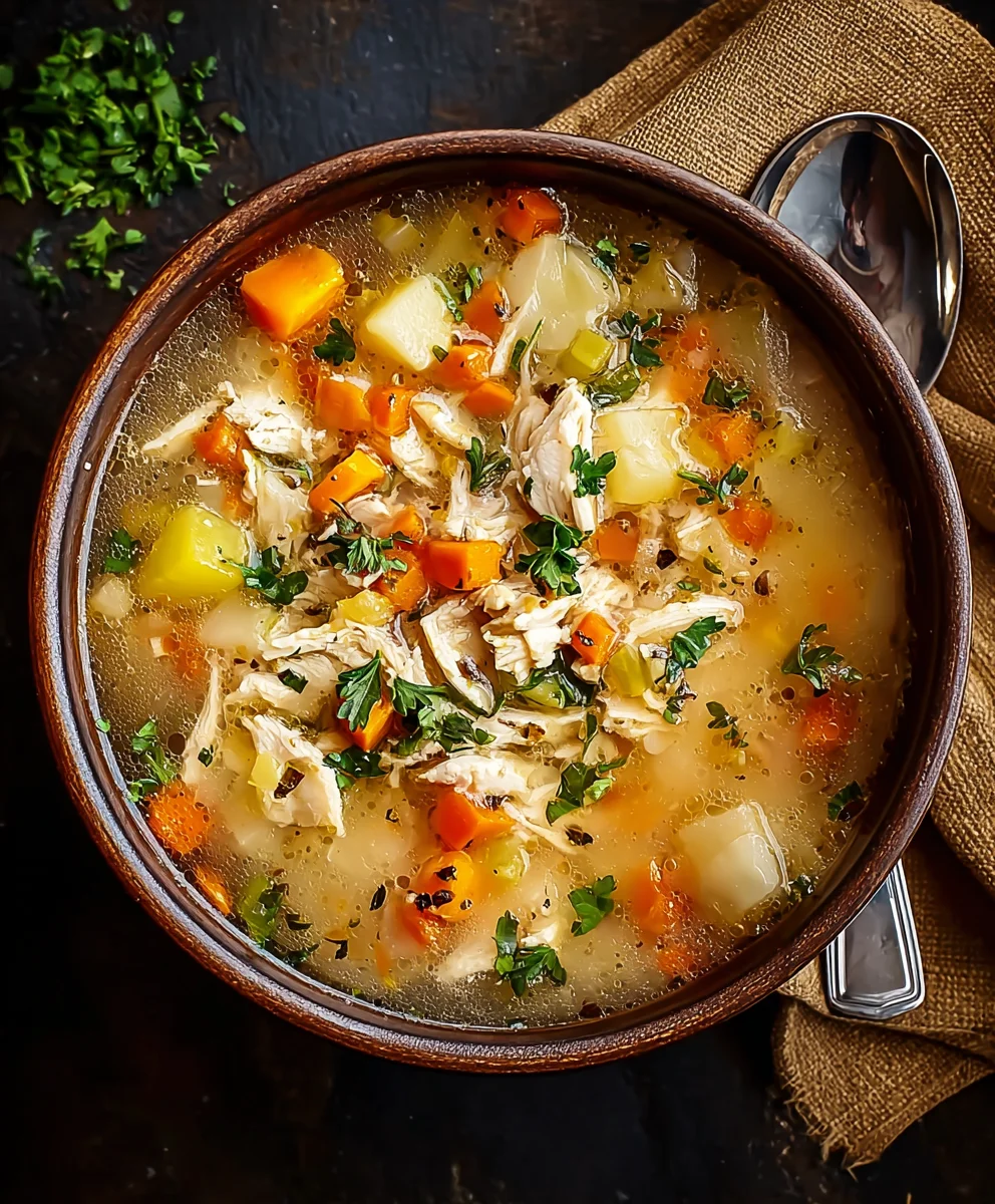 Hearty Turkey Leftover Soup - Delicious & Easy Recipe