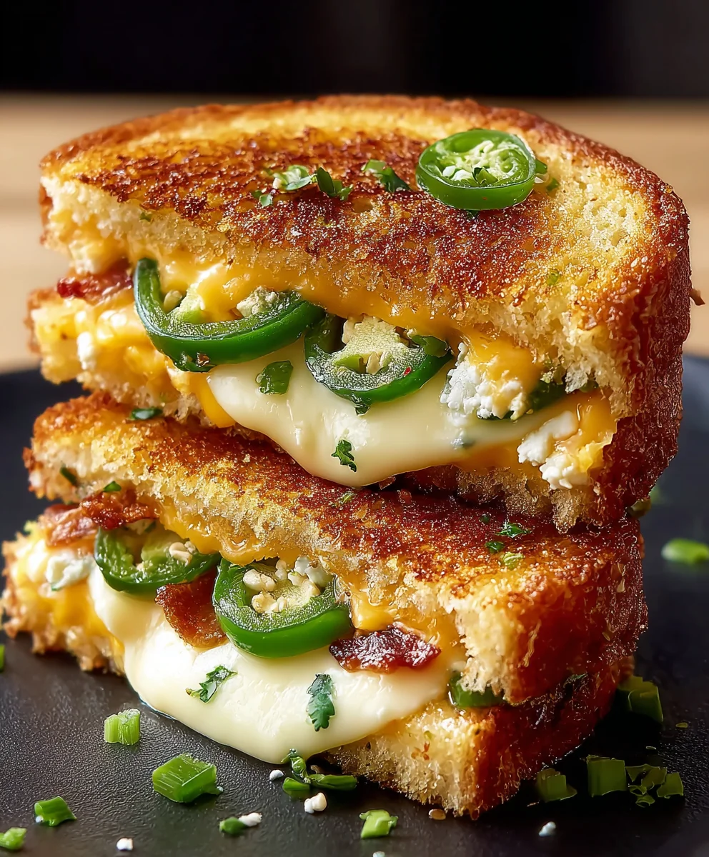 Spicy Jalapeño Popper Grilled Cheese Recipe