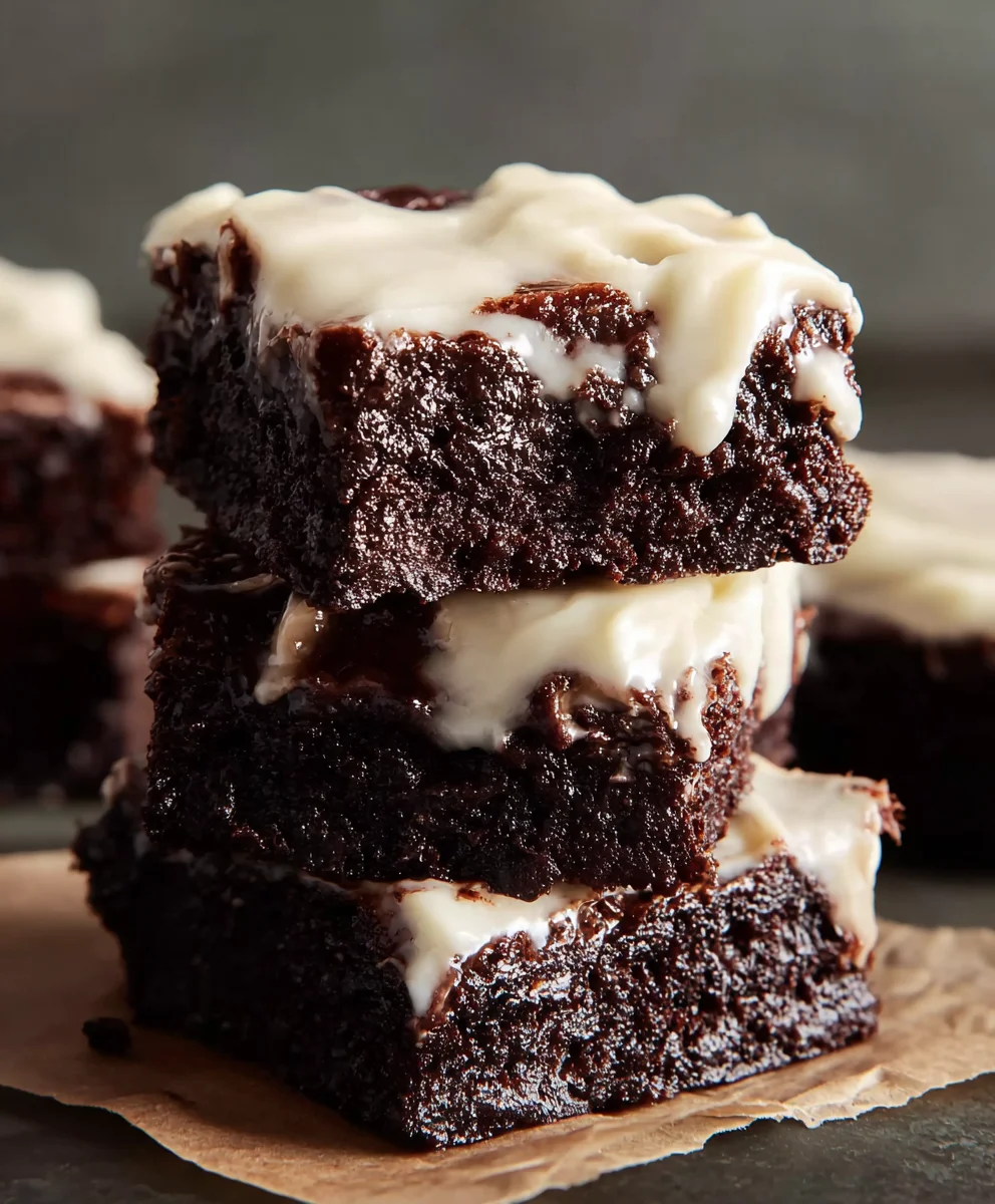 Decadent Brownies with Cream Cheese Frosting