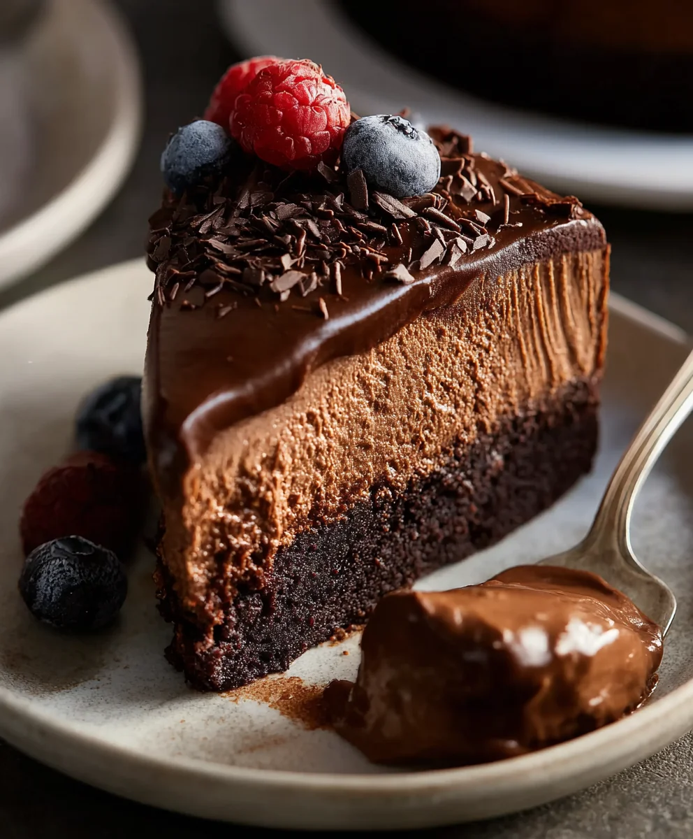 Vegan Chocolate Mousse Cake- Decadent & Easy Recipe