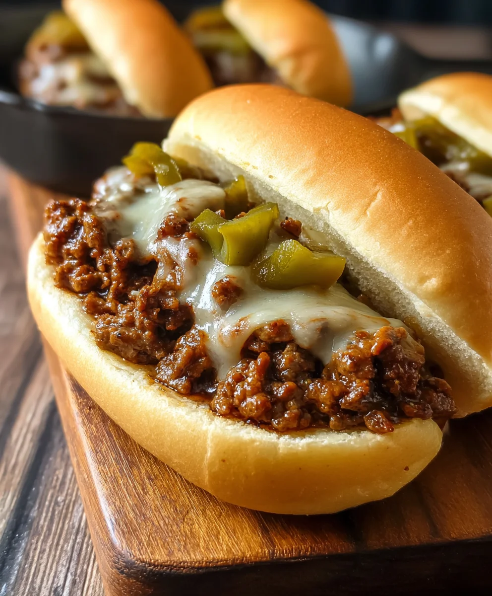 Philly Cheese Steak Sloppy Joes- Easy & Delicious