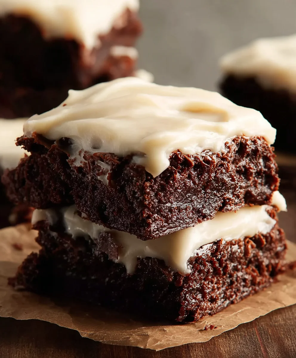 Decadent Brownies with Cream Cheese Frosting Recipe