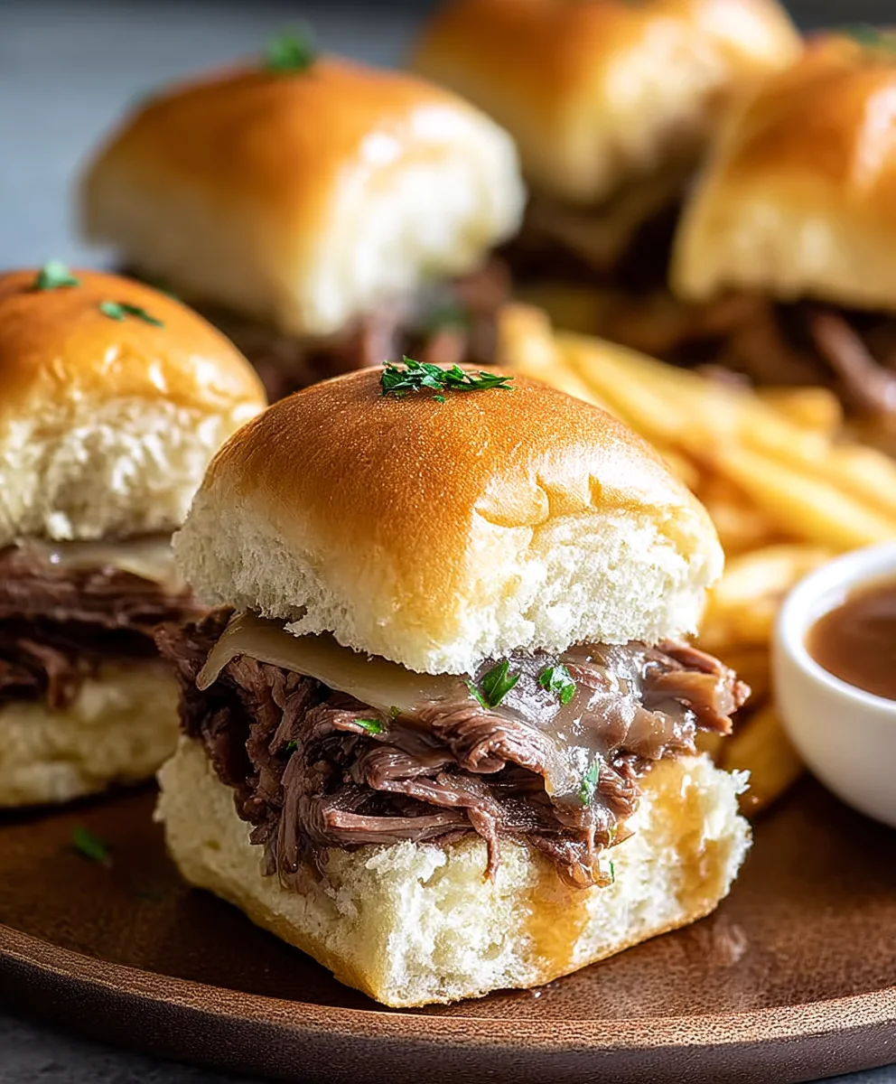 Easy Beef French Dip Sliders-Savory & Delicious