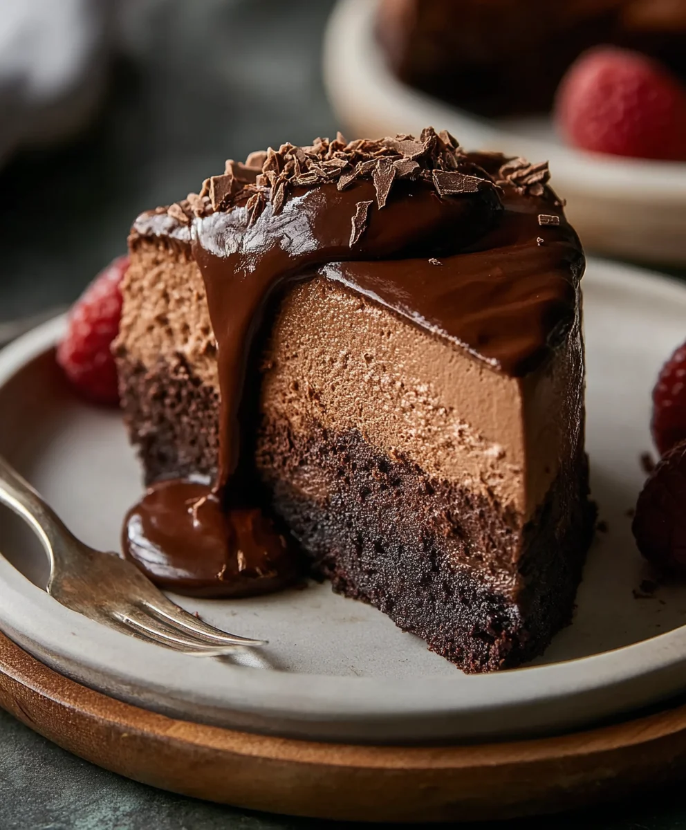 Vegan Chocolate Mousse Cake- Decadent & Easy Recipe
