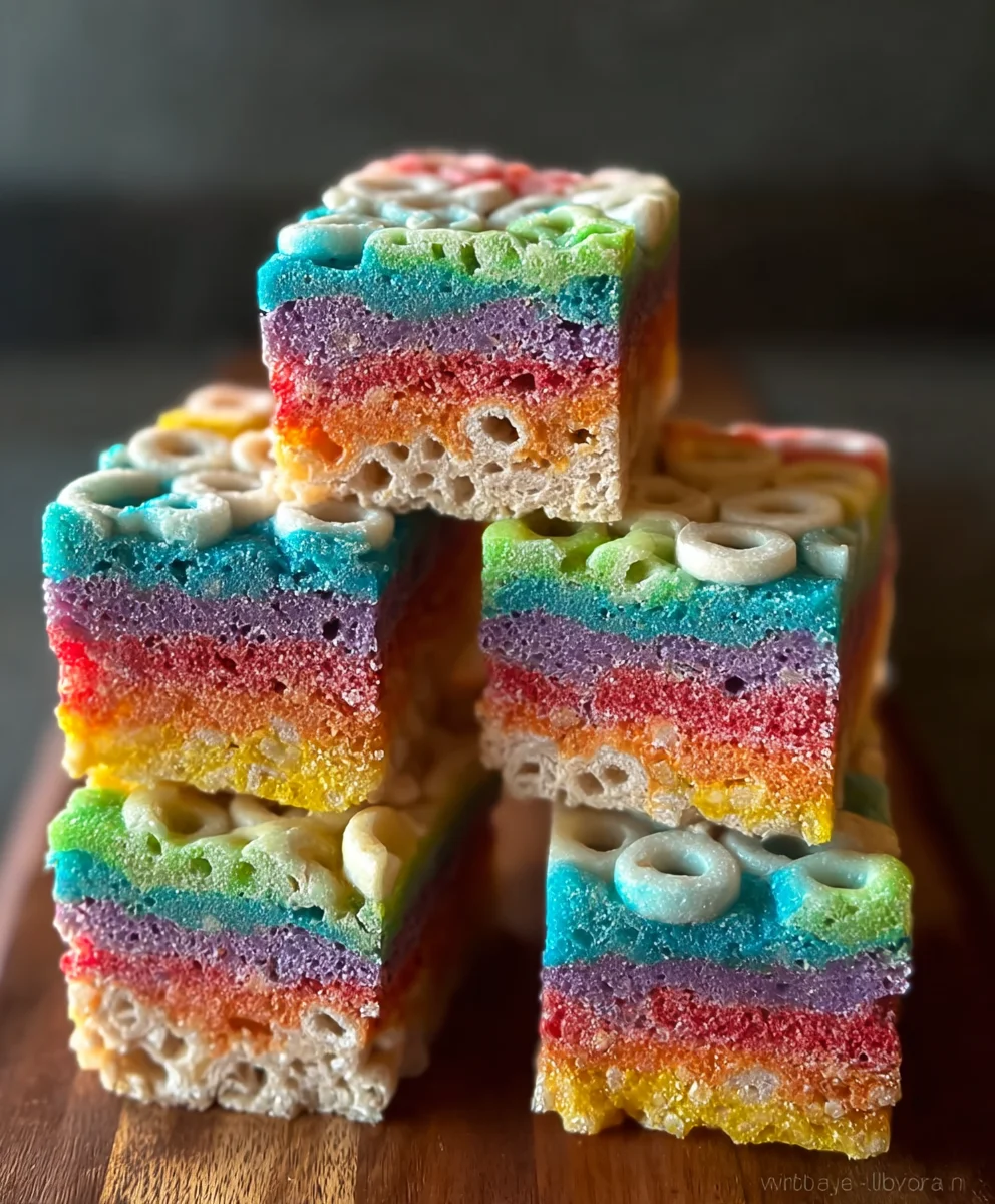 Vibrant Rainbow Bars - Easy Dessert Recipe