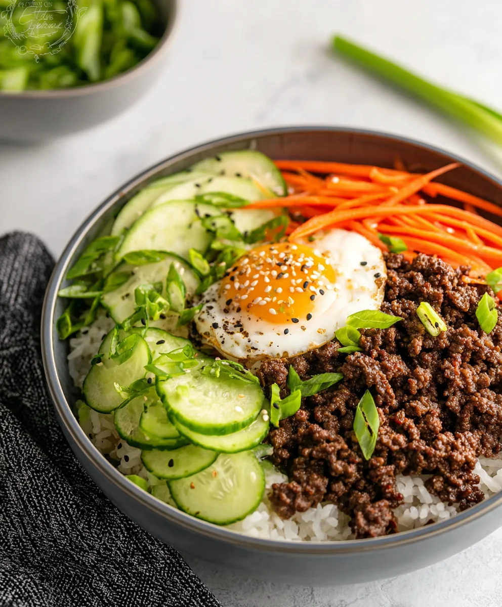 Easy Korean Ground Beef Bowl Recipe
