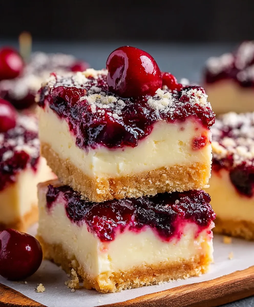 Easy Cherry Cheesecake Bars Recipe