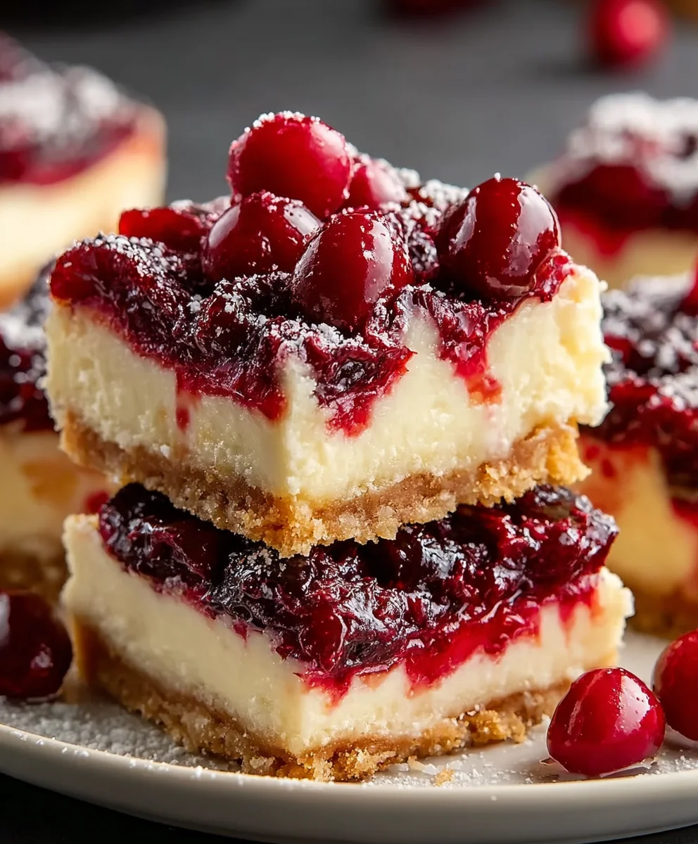 Easy Cherry Cheesecake Bars Recipe