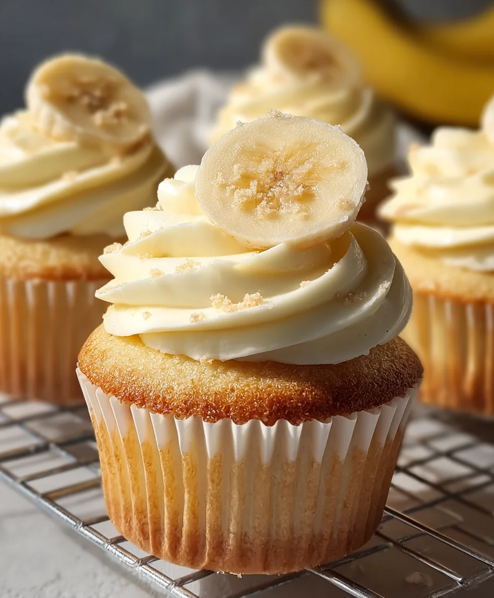 Banana Cream Cupcakes - Easy Homemade Dessert