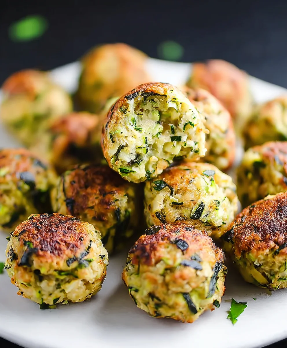 Easy Baked Zucchini Balls Recipe