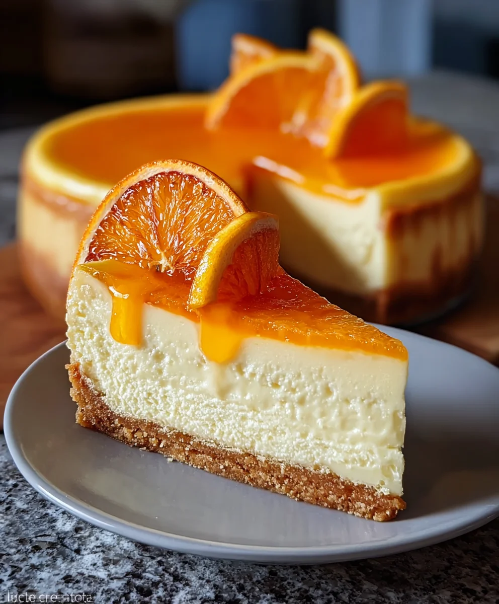 Easy Orange Cheesecake Recipe-Creamy & Delicious