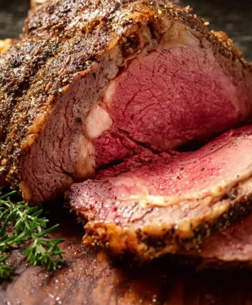 Perfect Medium Rare Oven Roasted Prime Rib