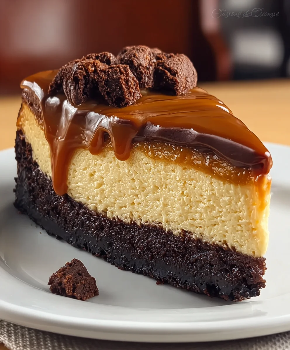 Caramel Brownie Cheesecake-Decadent Dessert Recipe