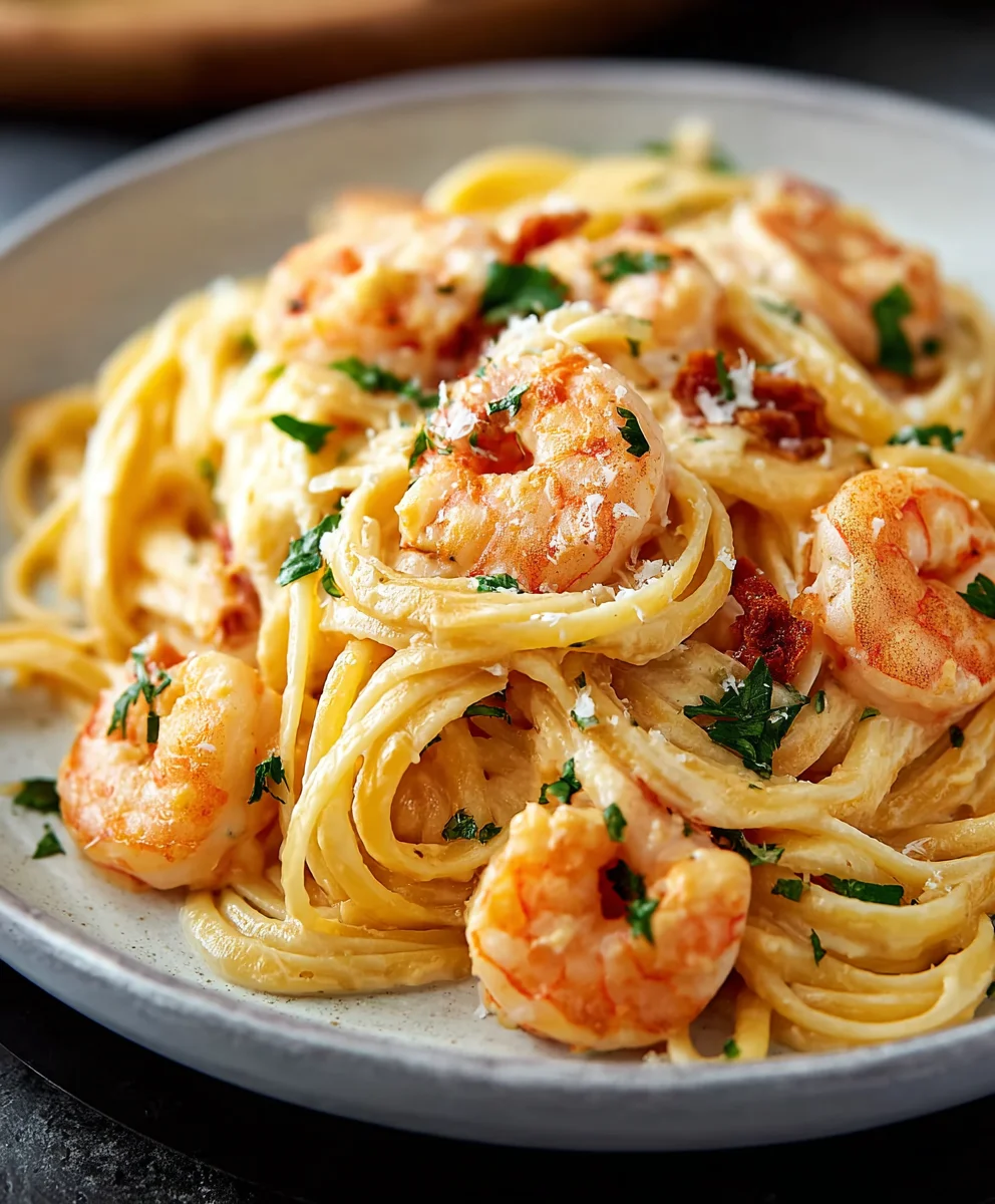 Easy Creamy Shrimp Pasta Recipe
