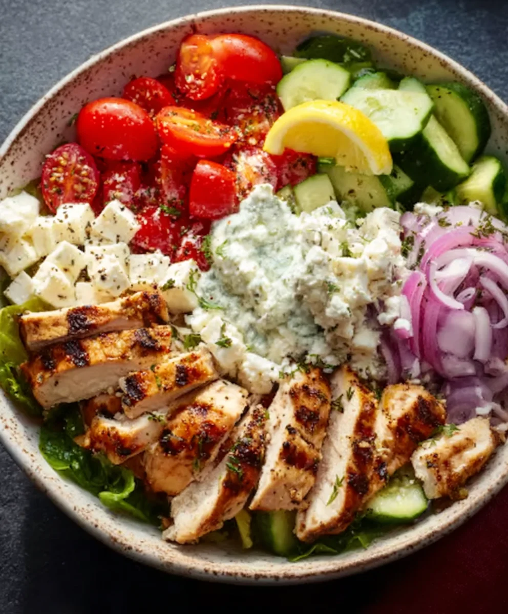 Easy Greek Chicken Bowls - Fresh Flavorful Meal