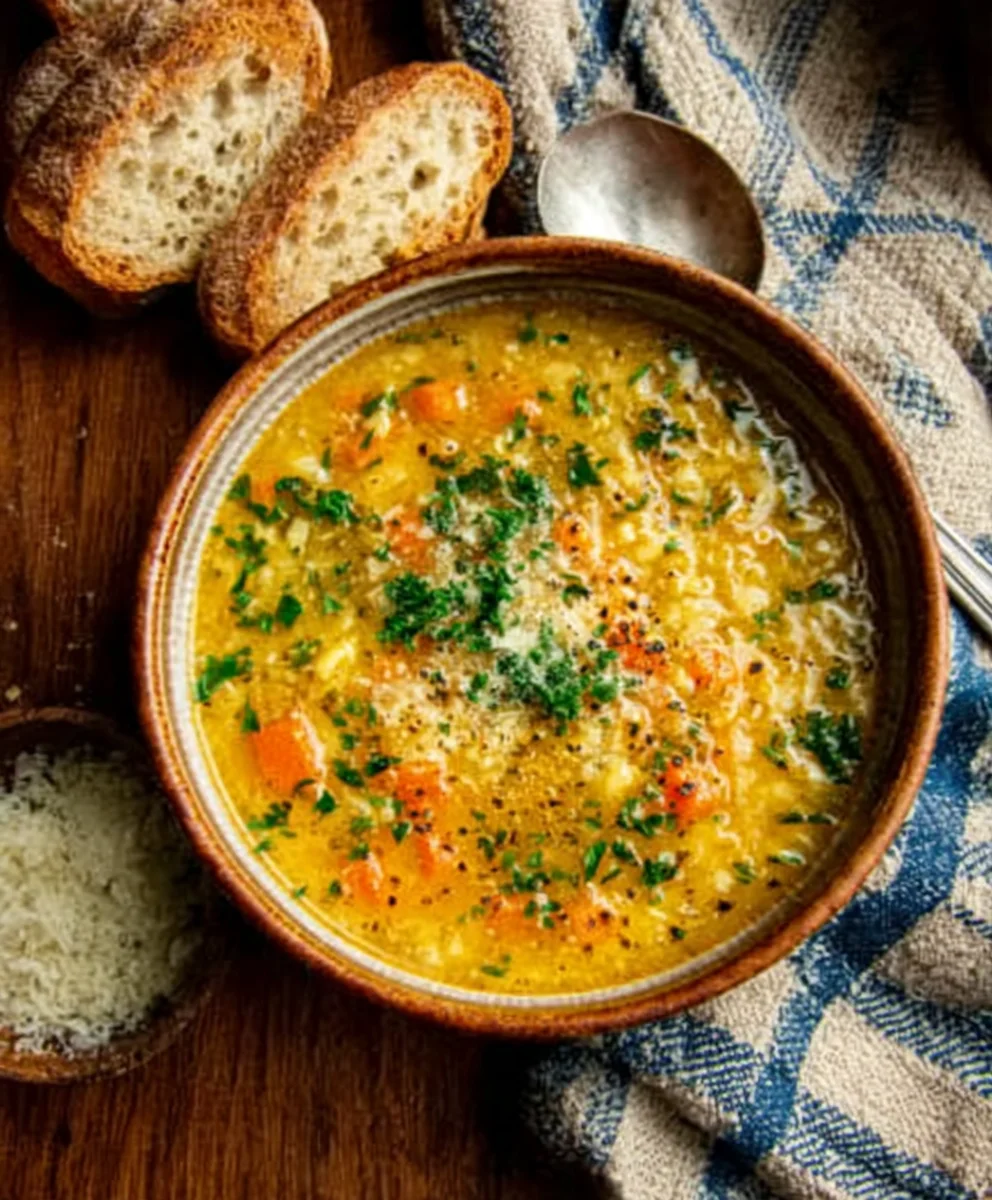 Italian Chicken Soup Comfort-Healing Recipe