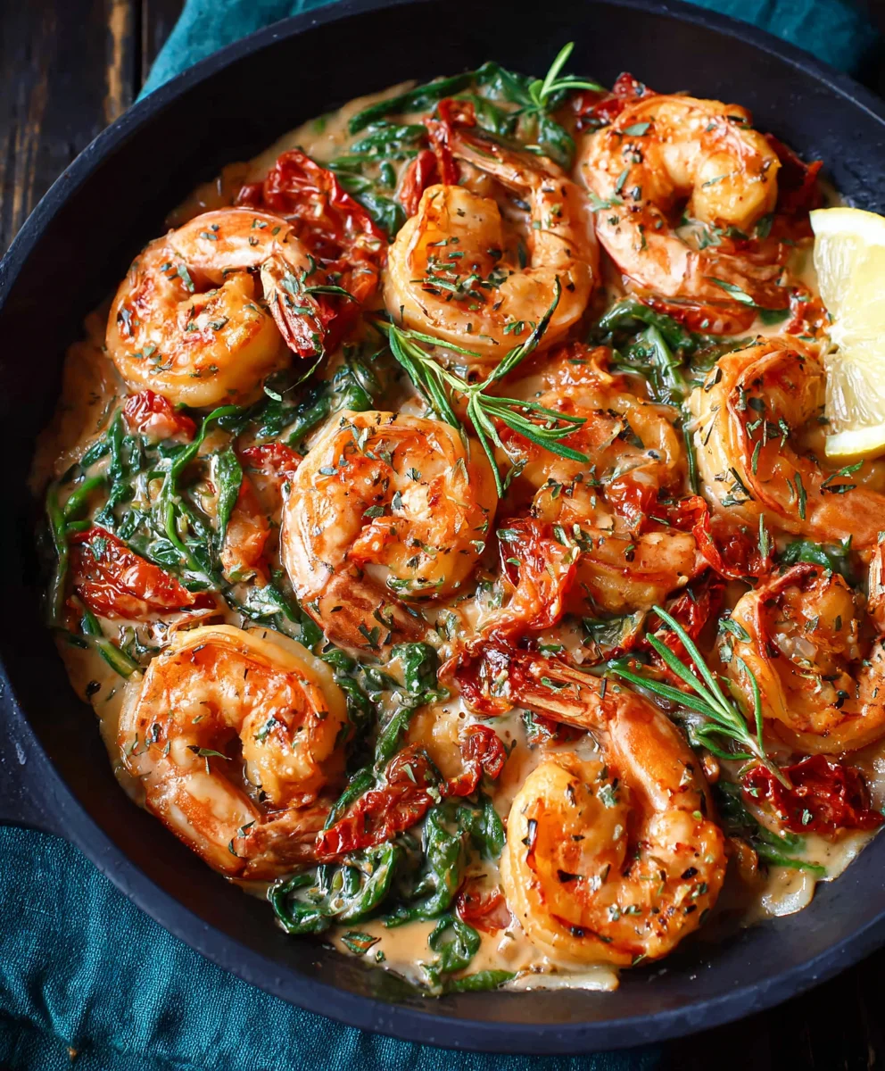 One-Pan Tuscan Shrimp Delicious 30-Minute Dinner