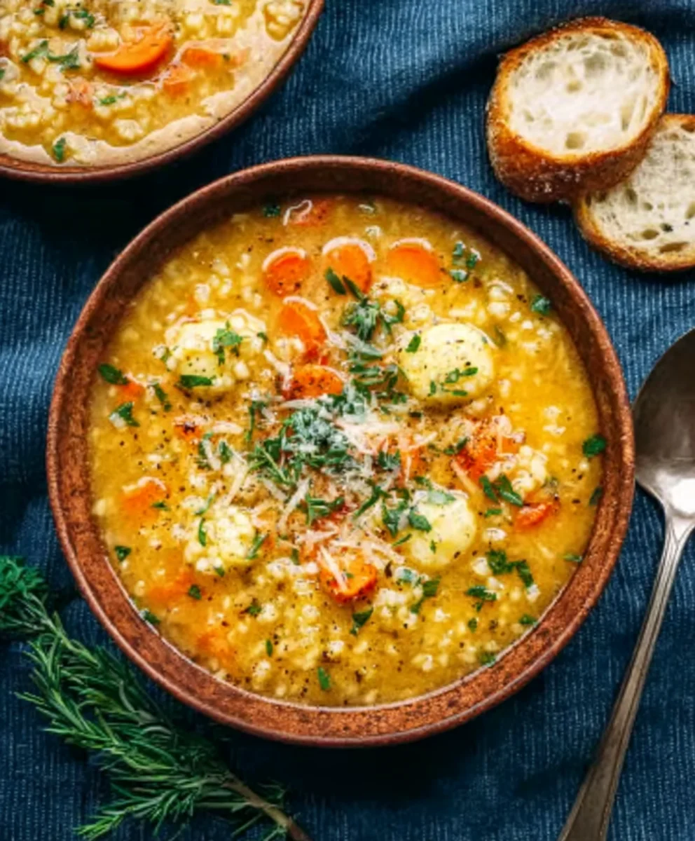 Italian Chicken Soup Comfort-Healing Recipe