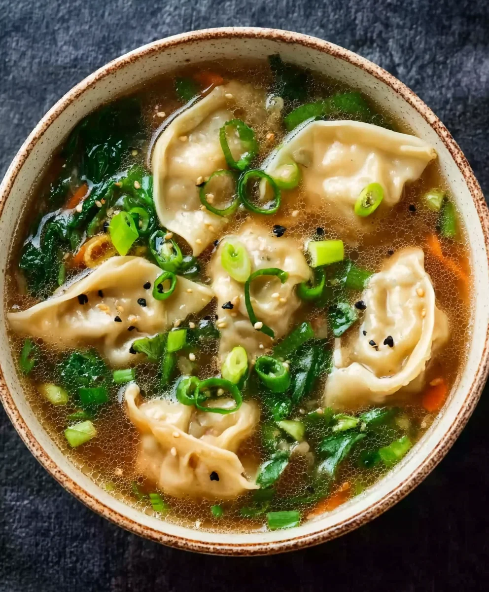 Hearty Beef Potsticker Soup- Easy Flavorful Dinner
