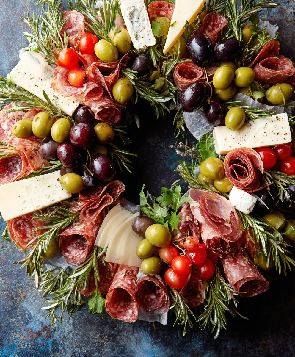 Elegant Beef-Free Charcuterie Wreath Recipe