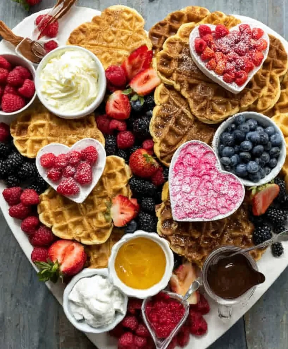 Vnon-alcoholic alentine's Day Waffle Board-Non-Non-Non-Alcoholic Alternativeic Fun