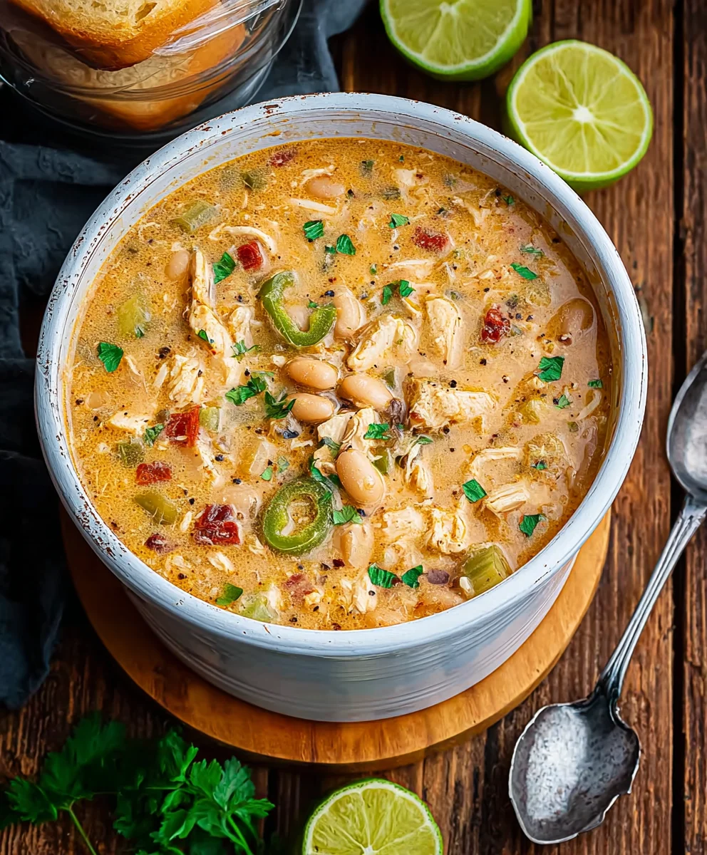 Spicy Cajun White Chicken Chili Recipe - Flavorful & Easy
